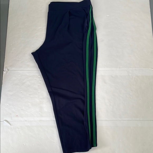 Lauren Ralph Lauren Blue with Green Side Stripe Sweatpants Pants 3X - Picture 3 of 12